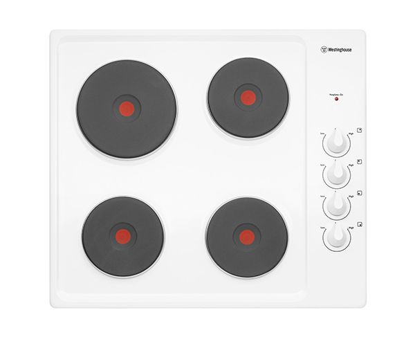 Westinghouse 60cm White Electric Cooktop